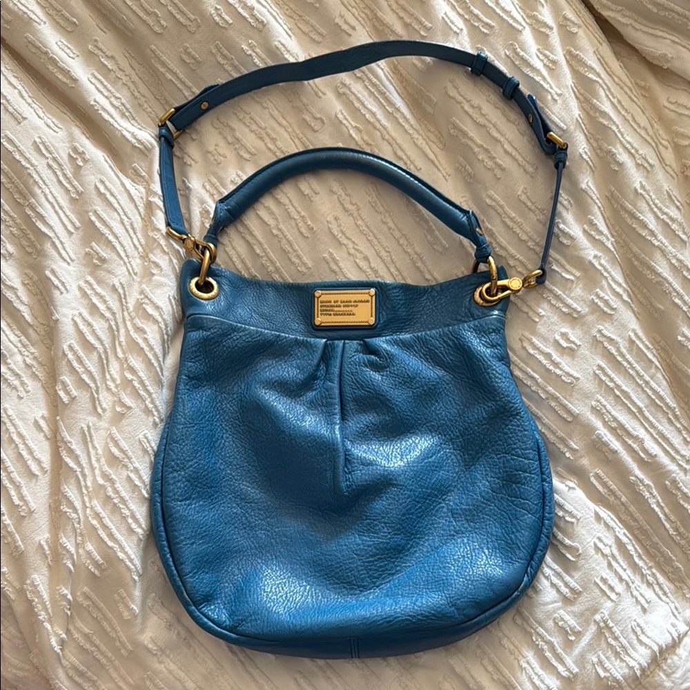 Marc Jacobs Blue Leather Shoulder Bag